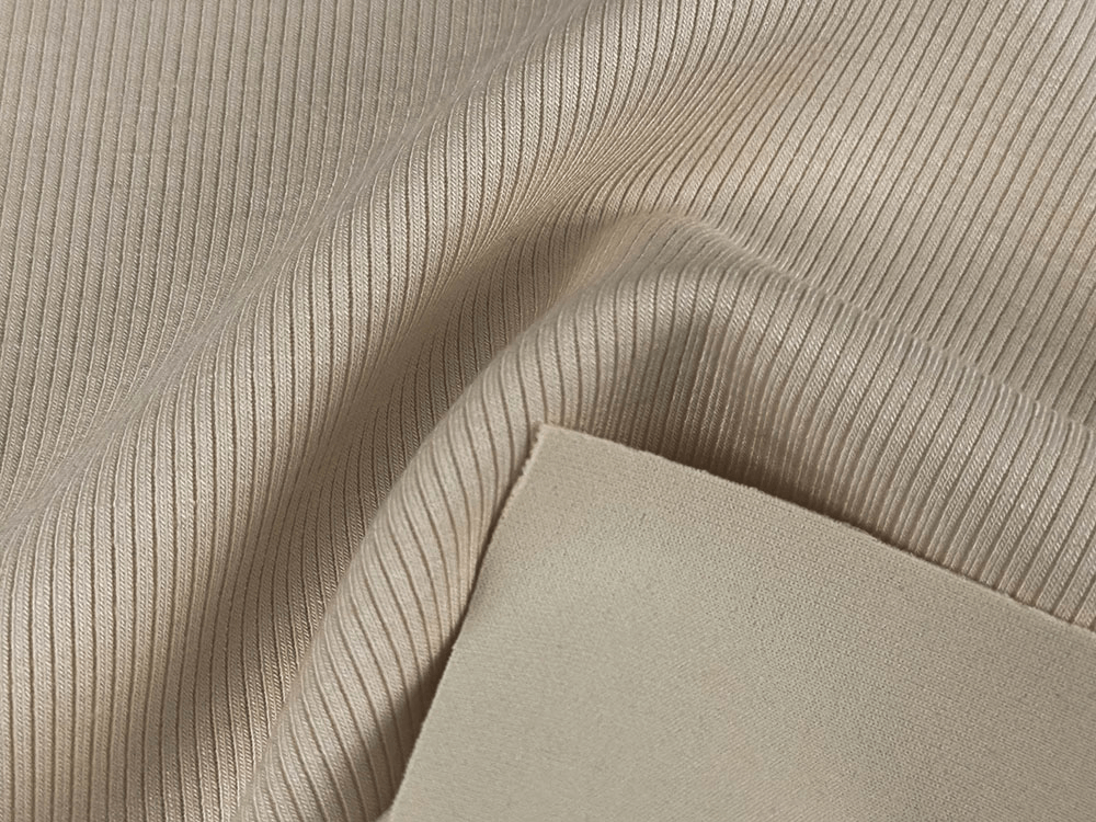 400gsm 5%Wool 31%Modal 58%Polyester 6%Spandex Elastane Rib Knit Fabric